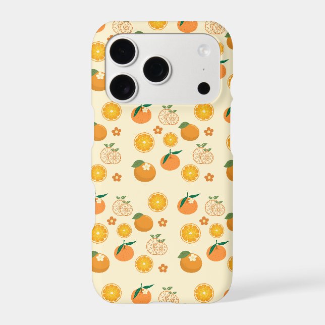  Oranges Pattern iPhone Case (Back)