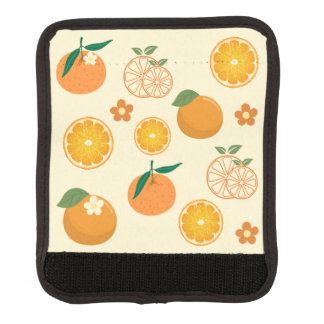 Oranges Pattern Luggage Handle Wrap