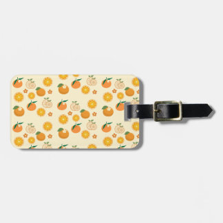 Oranges Pattern Luggage Tag