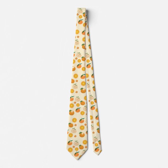Oranges Pattern Neck Tie (Front)