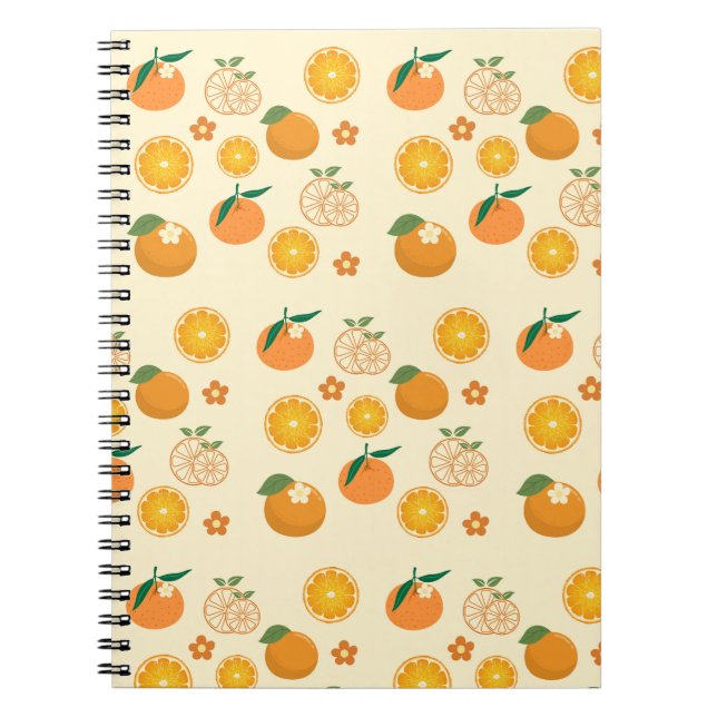  Oranges Pattern Notebook (Front)
