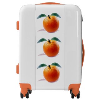 Oranges Print Suitcase Luggage