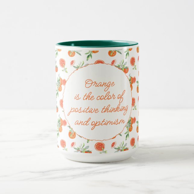 Oranges Quote   Mug (Center)