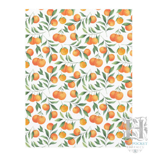 Oranges Scrapbook Paper