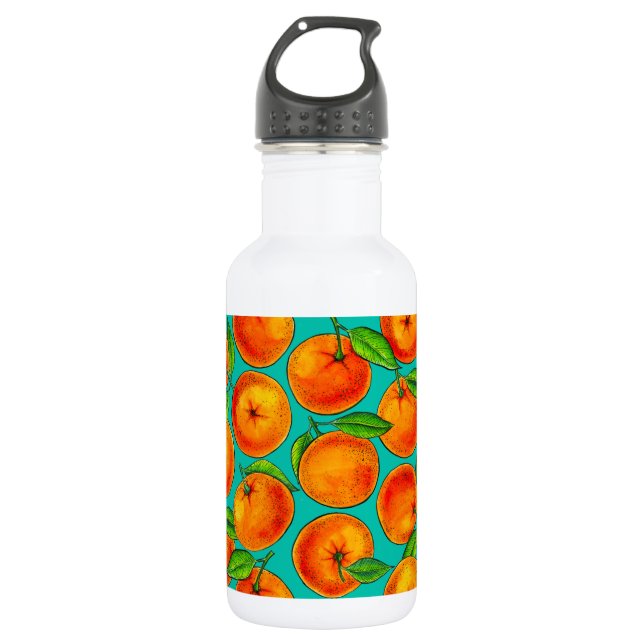 Oranges Stainless Steel Water Bottle (Front)