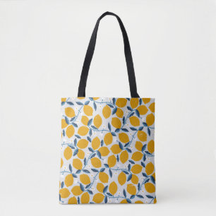 Oranges, tangerines: vintage floral pattern. tote bag