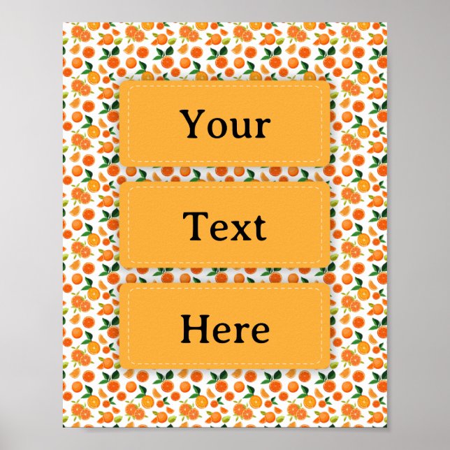 Oranges Theme Poster (Front)