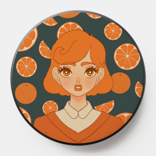 Oranges themes girl PopSocket