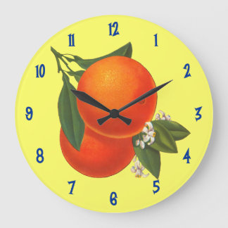 Oranges Vintage Crate Art Wall Clock