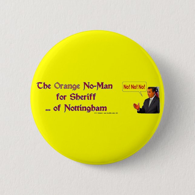 OrangeSheriff Pinback Button (Front)