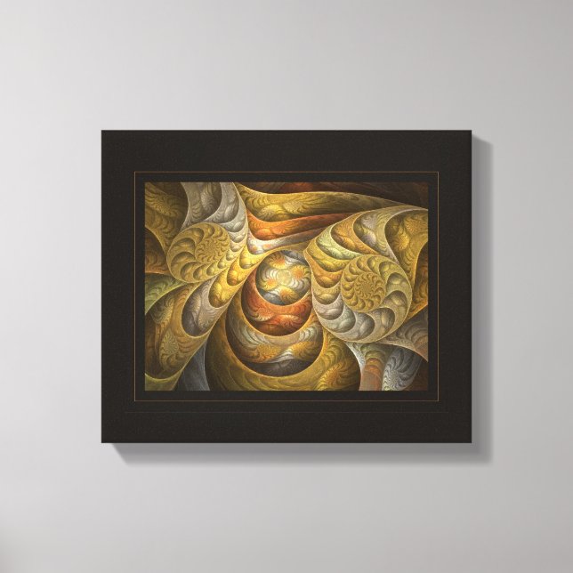 Orangesicle Swirls Canvas Print (Front)