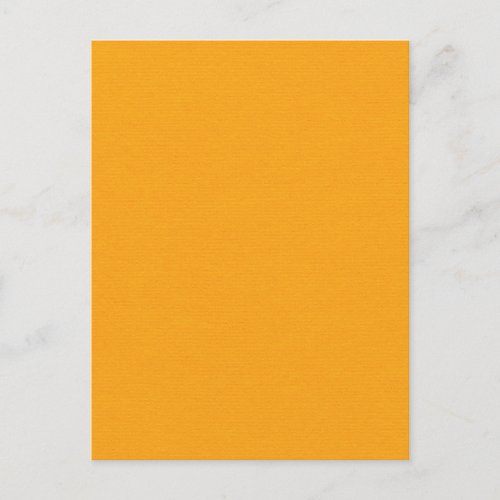 OrangeSolidPaper CREAMSICLE ORANGE SOLID COLOR BAC Postcard