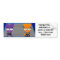 orangey & purple ATTITUDE bumper sticker