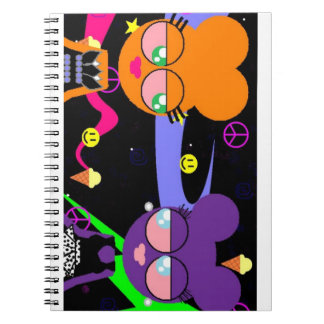 orangey & purple specialty *smacked* notebook