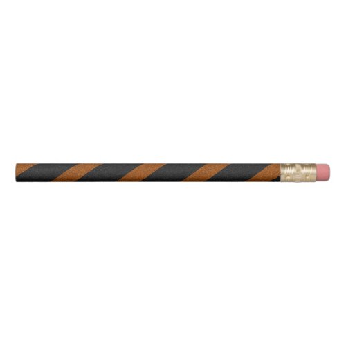 Orangle  Black Stripes Glitter Pencil