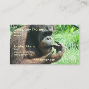 Orangutan Ape Business Card