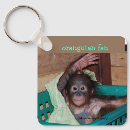 Orangutan Baby at the Sanctuary Keychain