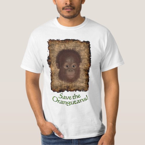 Orangutan Baby Face Wildlife_support T_Shirt