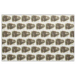 Orangutan Baby With Leaves Fabric