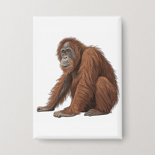 Orangutan Button (Front)