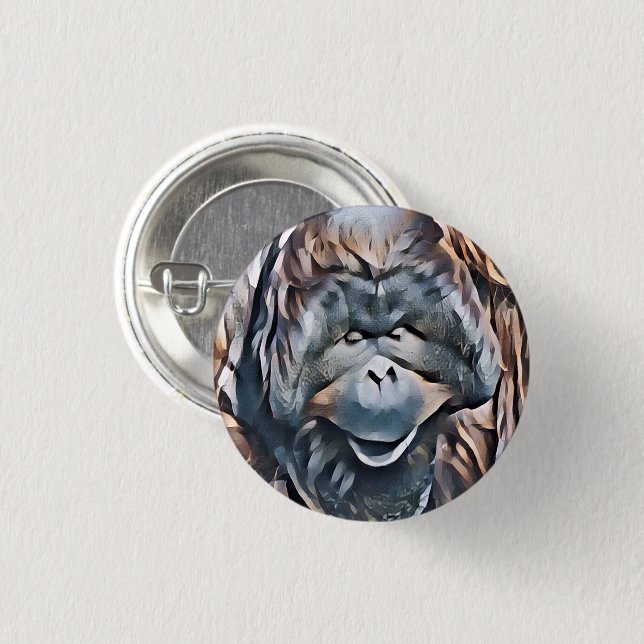 ORANGUTAN BUTTON (Front & Back)