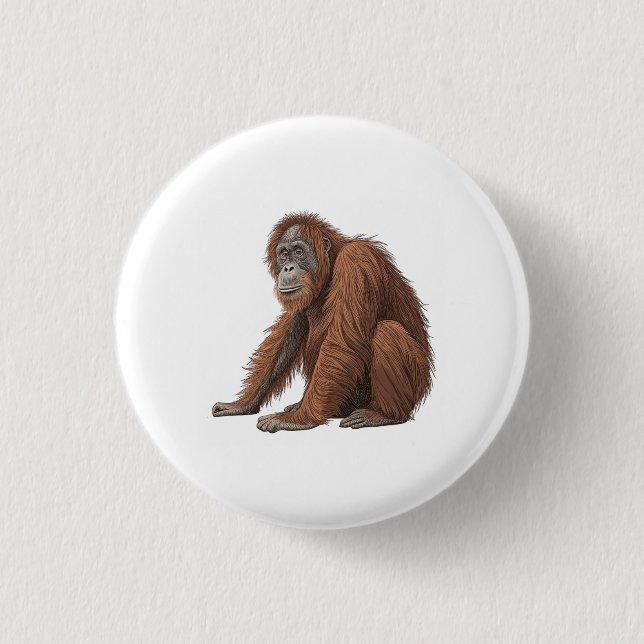 Orangutan Button (Front)