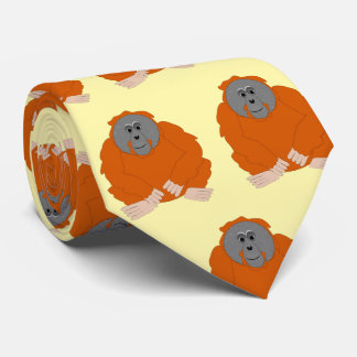 Orangutan Design Neck Tie
