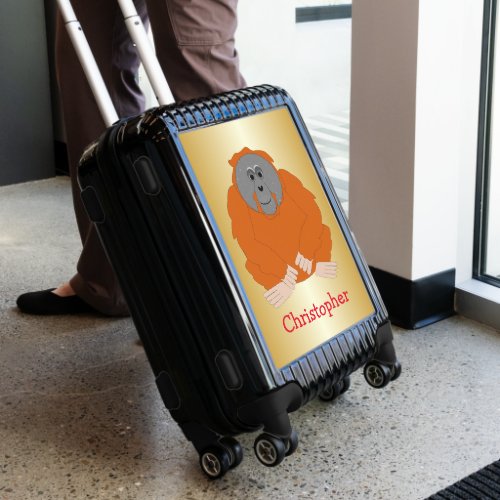 Orangutan Design Personalised Luggage