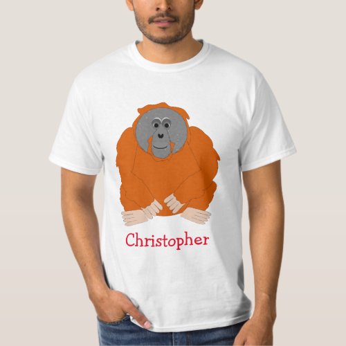 Orangutan Design Personalised T_Shirt