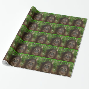 Orangutan Face Wrapping Paper