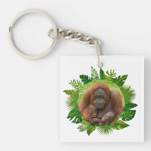 Orangutan Family Bond Keychain