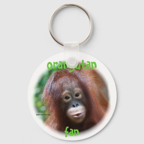 Orangutan Fan Keychain