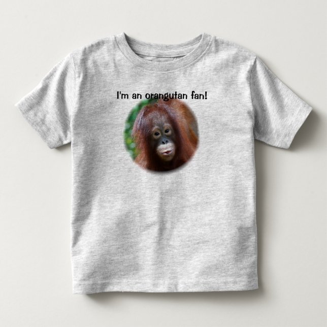 Orangutan Fan Toddler T-shirt (Front)