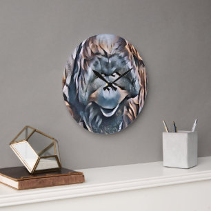 ORANGUTAN LARGE CLOCK