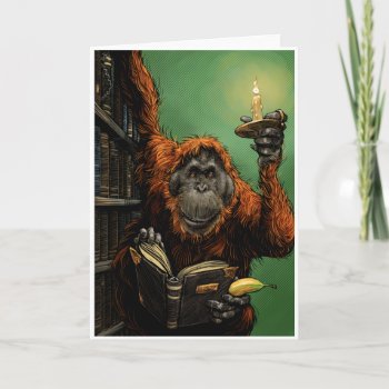 Orangutan Librarian Card by timfoleyillo at Zazzle