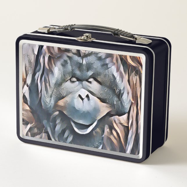ORANGUTAN METAL LUNCH BOX (Front)
