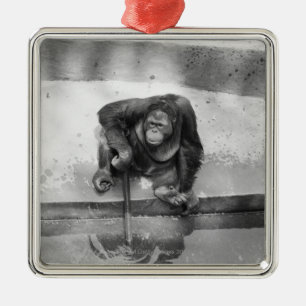 Orangutan Metal Ornament