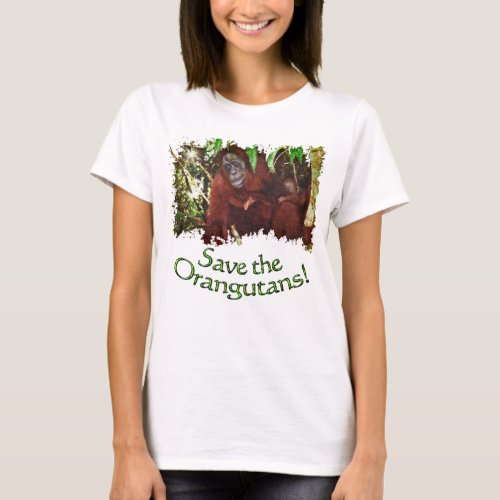 Orangutan Mother  Child Wildlife_support Shirt