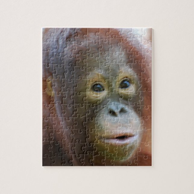 Orangutan on Island of Borneo Jigsaw Puzzle (Vertical)
