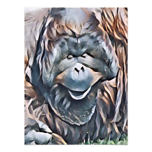 ORANGUTAN PHOTO PRINT (Front)