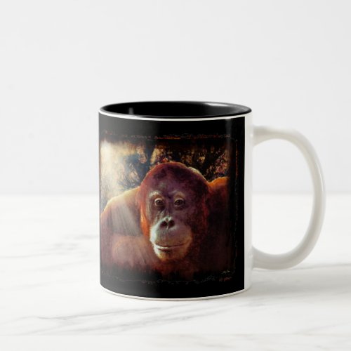 Orangutan Primate Wildlife_lovers Gift Two_Tone Coffee Mug