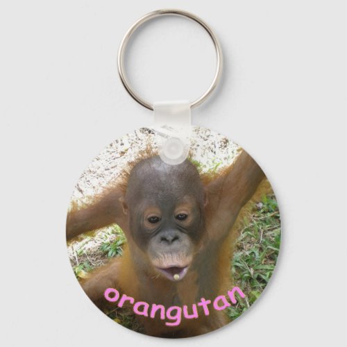 Orangutan Rainforest Snack Keychain