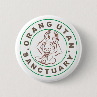 Orangutan Sanctuary Badge Button