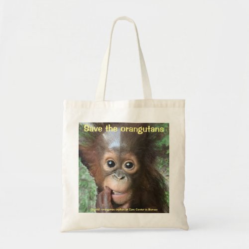 Orangutan Save Crystal Tote Bag