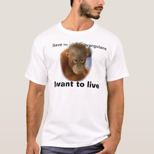 Orangutan Save Endangered Species T_Shirt