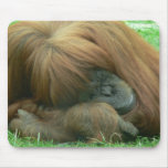 Orangutan Snoozing Mouse Pad