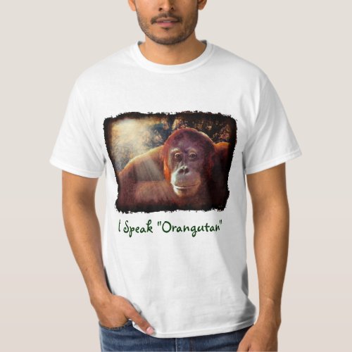 Orangutan Supporter Red Ape Wildlife Art Shirt