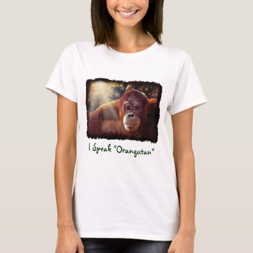Orangutan Supporter Red Ape Wildlife Art Shirt