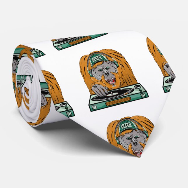 Orangutan Turntable Neck Tie (Rolled)