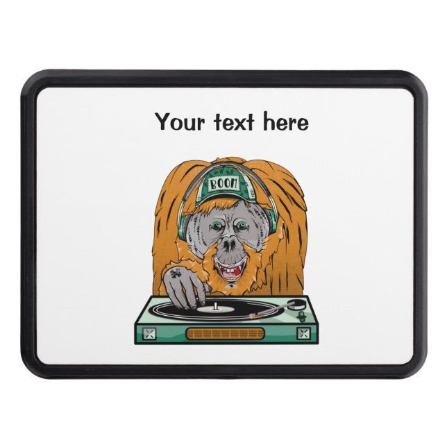 Orangutan Vinyl Record Hitch Cover (Front)